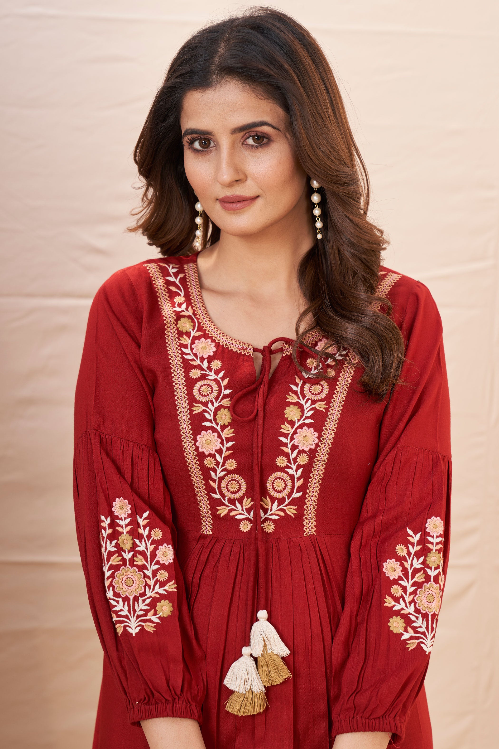 Women Embroidered Ethnic Dresses