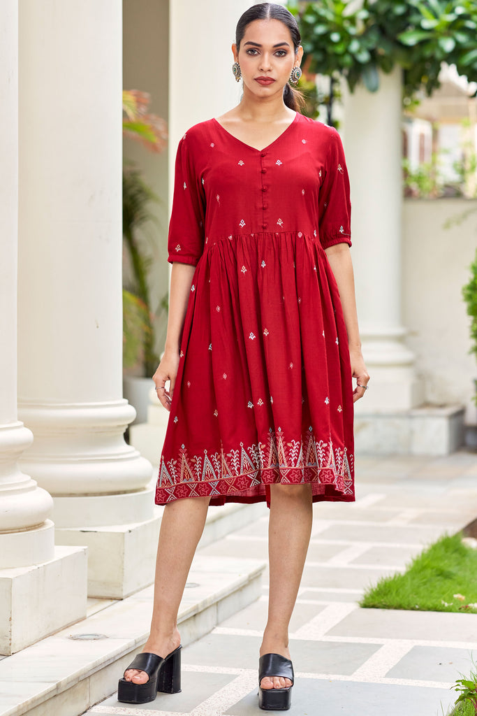 Embroidered Ethnic Dress