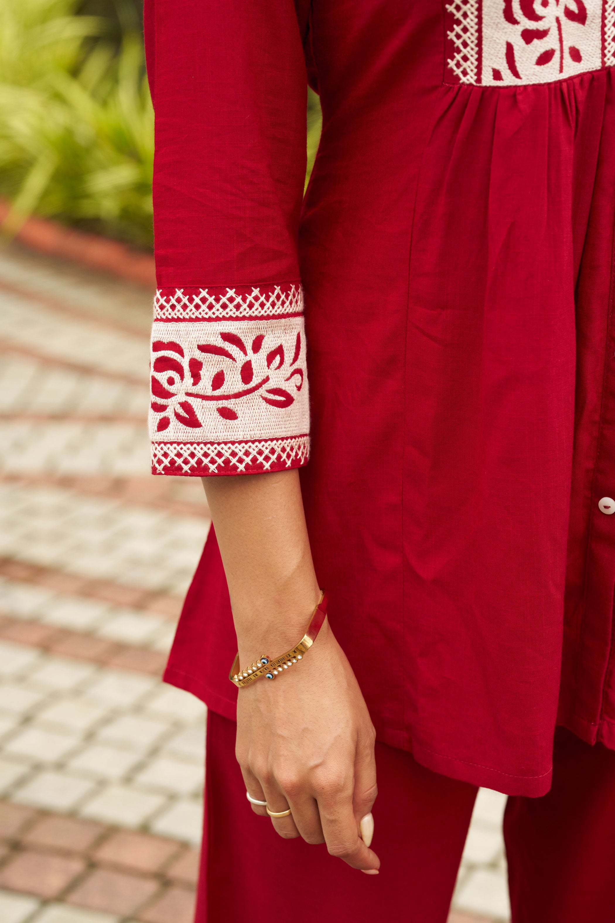 Embroidered Tunic with Trousers Co-Ords
